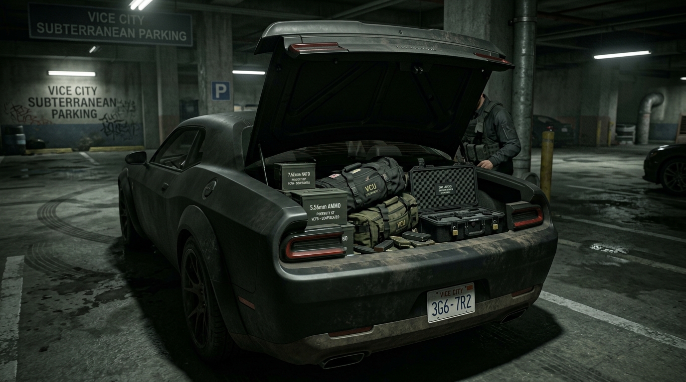 GTA 6 Limited Weapon Inventory and Car Trunk Storage